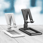 Universal Mobile & Tablet Holder ? Foldable & Compact (White)