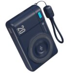 Portronics Power Shutter Air 20K 20000mAh 15W Magnetic Wireless Fast Charging Powerbank with in-Built Type C Lanyard Cable, qi2 Certified, 22.5W Type C PD Output, Type C Bidirectional Port (Blue)