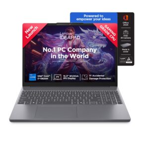 Lenovo Smartchoice IdeaPad Slim 3 13th Gen Core i7-13620H 15.3 inch (38.8cm) WUXGA IPS Laptop (16GB RAM/512GB SSD/Windows 11/Office Home 2024/Backlit Keyboard/1Yr ADP Free/Grey/1.6Kg), 83K100CJIN