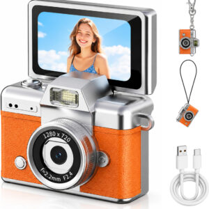 FITRIC Pixeloom Digital Camera with 180 Flip Screen, HD Photo Vi...more