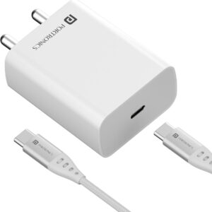 Portronics 25 W PPS 3 A Single Port Mobile Charger with Detachabl...more