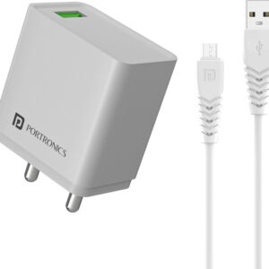 Portronics 18 W Quick Charge 3 A Wall Charger for Mobile with Det...more