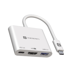 Portronics C-Konnect POR-1041 C-Konnect USB-C Multiport Adapter H...more