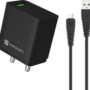 Portronics 18 W Quick Charge 3 A Wall Charger for Mobile with Det...more